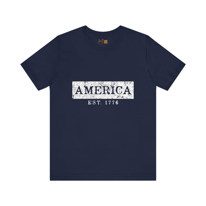 Vintage American Pride T-Shirt - Landed on the Moon Design