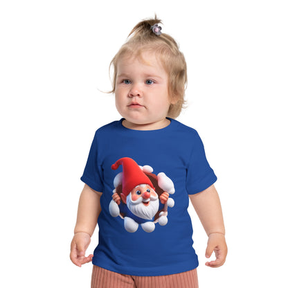 Cute Gnome Baby Short Sleeve T-Shirt - Christmas - 3 to 18 months