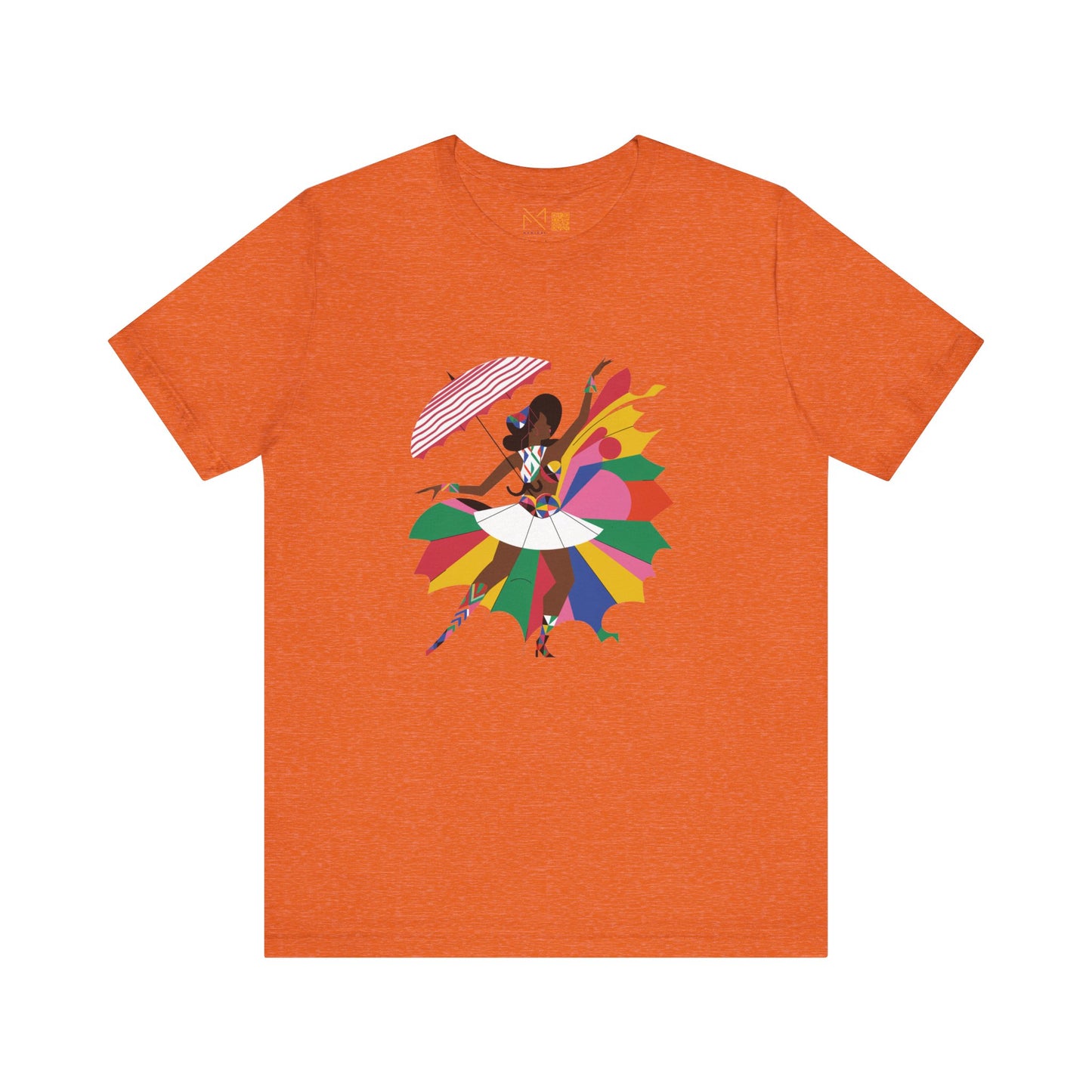 Colorful Umbrella Dance Unisex Jersey Tee