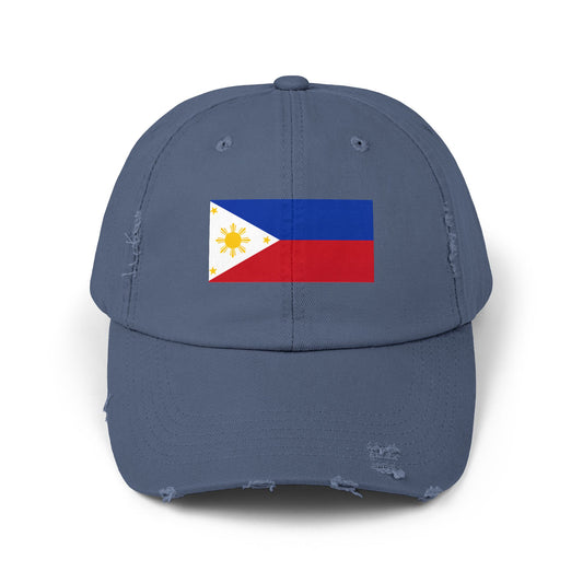 Philippines Flag Distressed Cap - Unisex Casual Hat - Asia