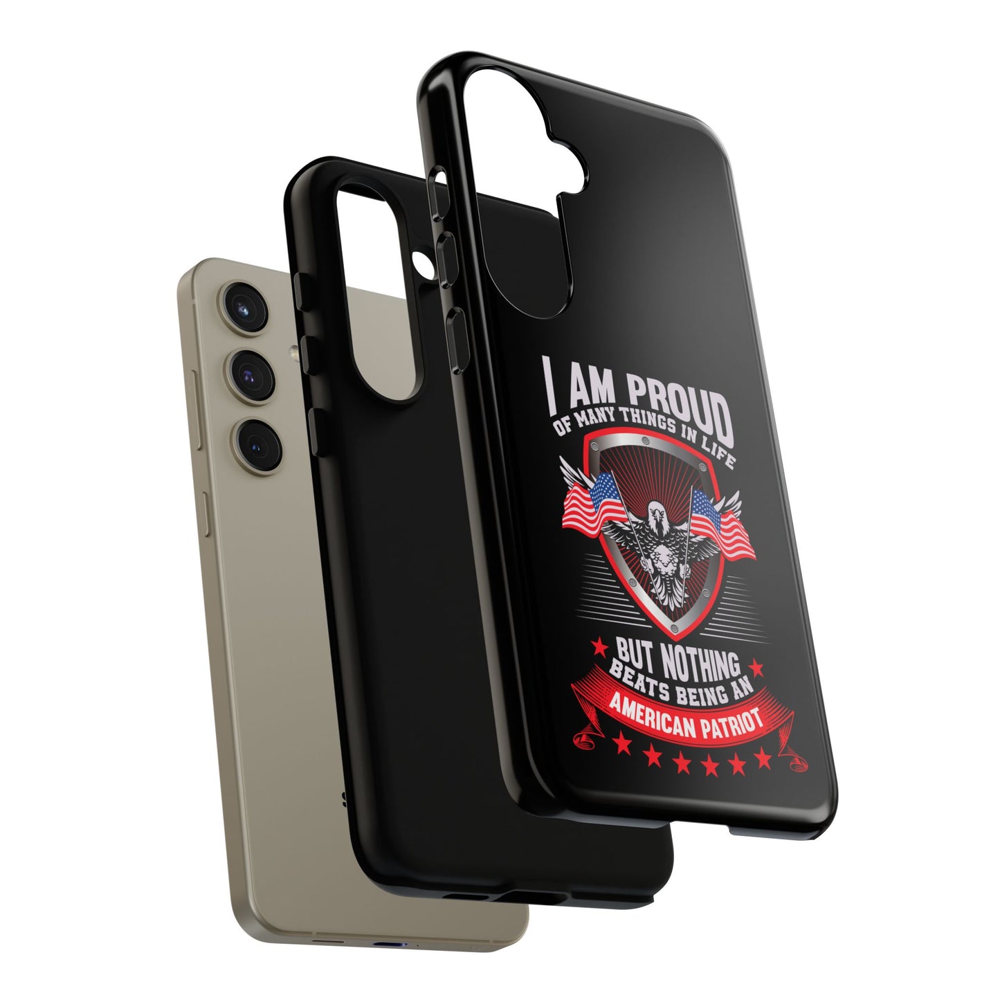 Proud American Patriot Phone Case - I Am Proud Design - iPhone- Samsung Galaxy - Google Pixel