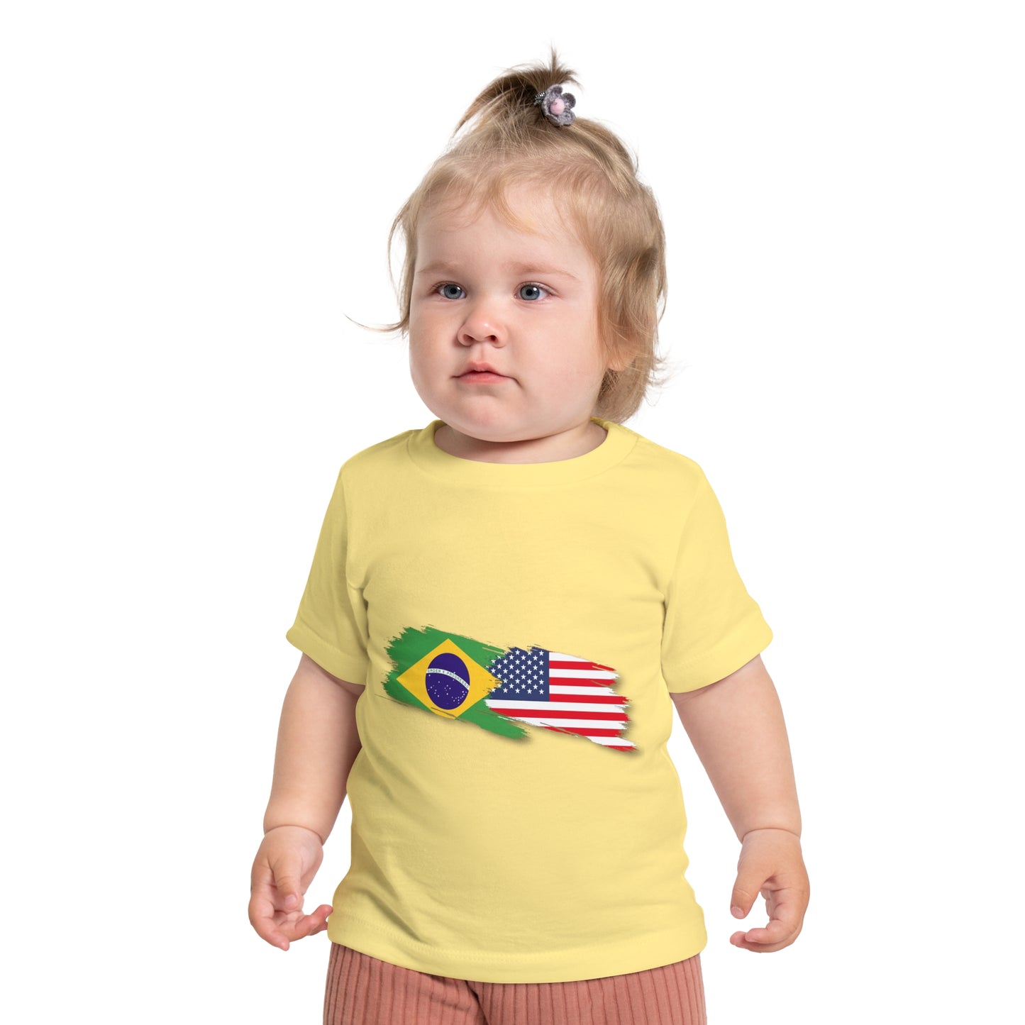 Adorable Brazilian Vibes Baby T-Shirt (3-24 Months) - Brasil/USA