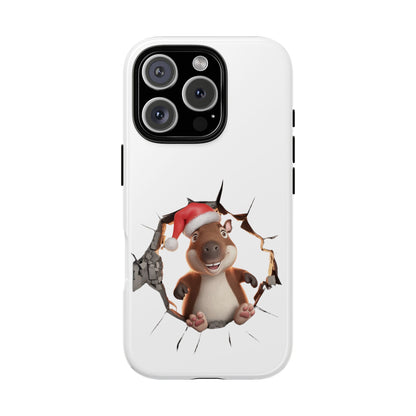 Christmas Capybara Santa Tough Phone Case