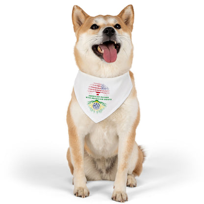 White - Pet Bandana Collar - Brazilian Roots