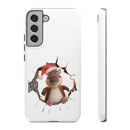 Christmas Capybara Santa Tough Phone Case