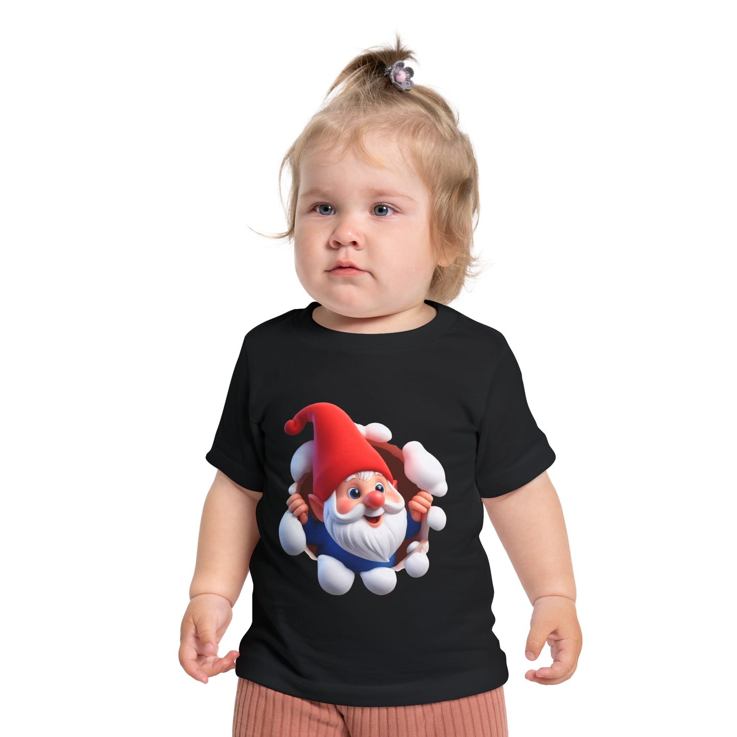 Cute Gnome Baby Short Sleeve T-Shirt - Christmas - 3 to 18 months