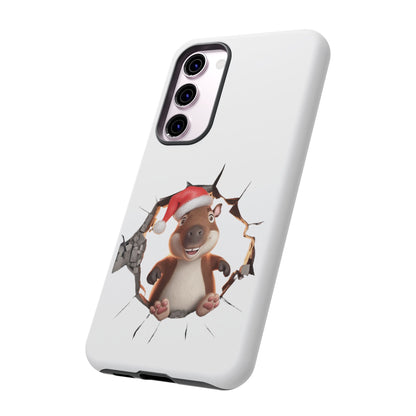 Christmas Capybara Santa Tough Phone Case