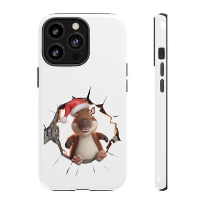 Christmas Capybara Santa Tough Phone Case