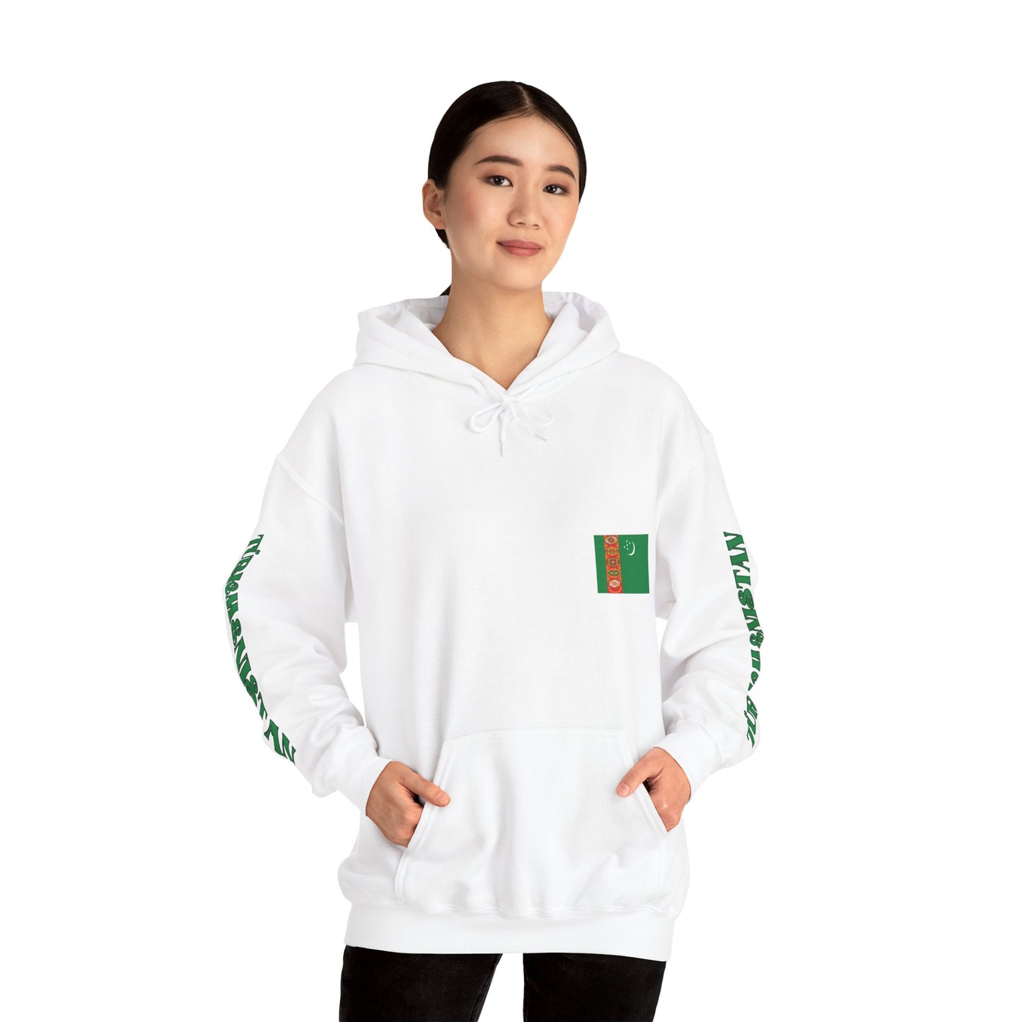 Turkmenistan Unisex Hooded Sweatshirt - Asia