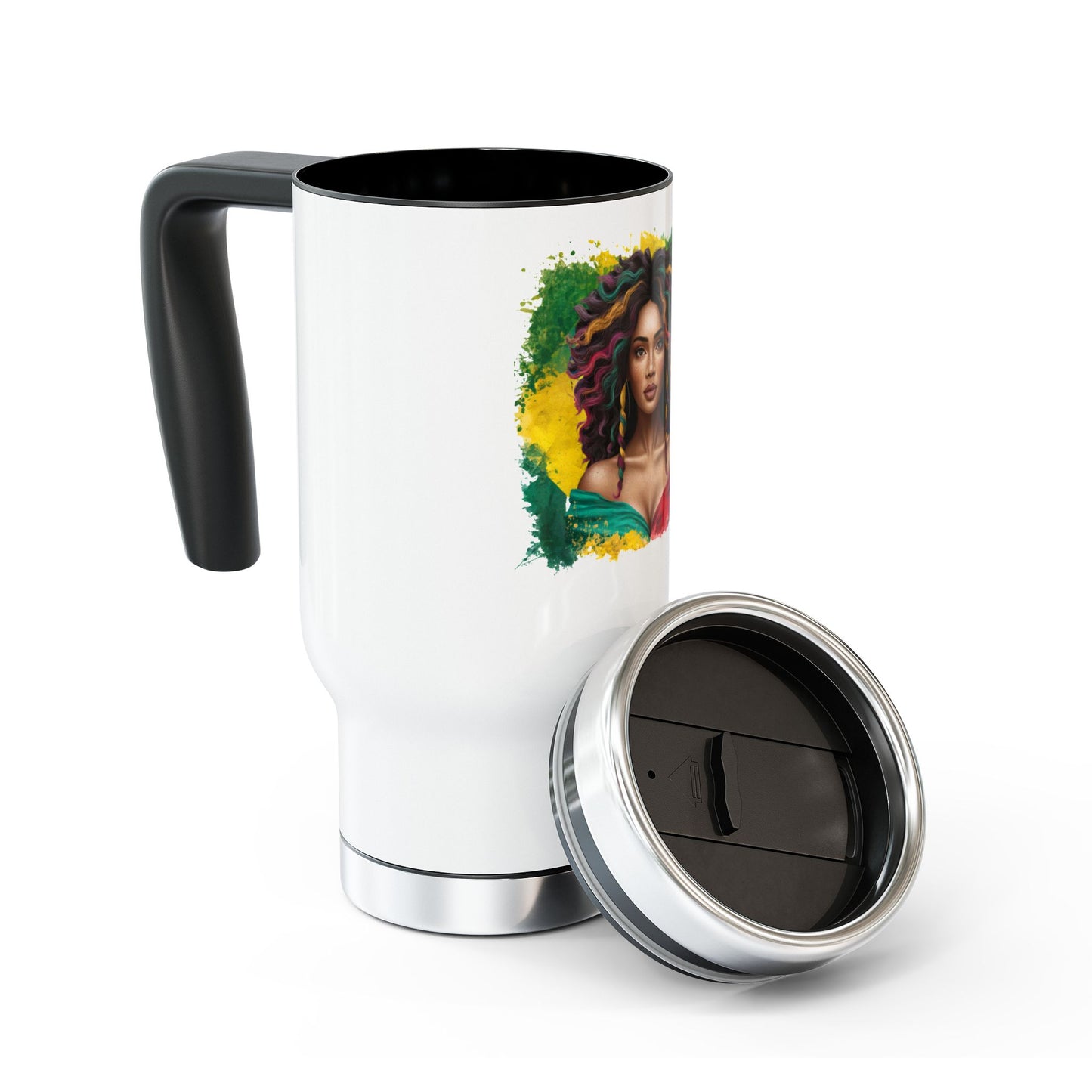 Caneca de Viagem de Aço Inoxidável - Stainless Steel Travel Mug – 14 oz - Mulata Brasileira