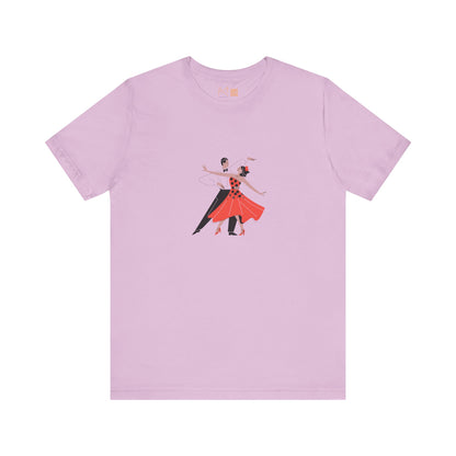 Dancing Couples Graphic Unisex T-Shirt - Perfect for Dance Lovers and Special Occasions