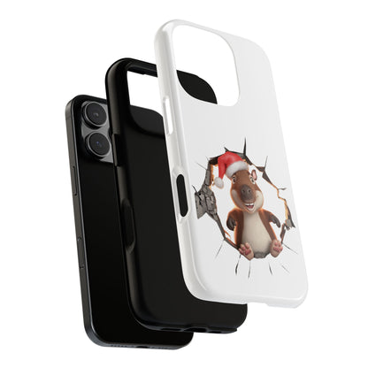 Christmas Capybara Santa Tough Phone Case