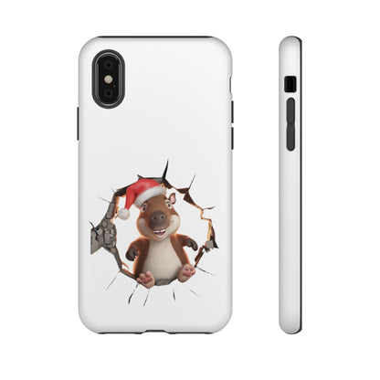 Christmas Capybara Santa Tough Phone Case