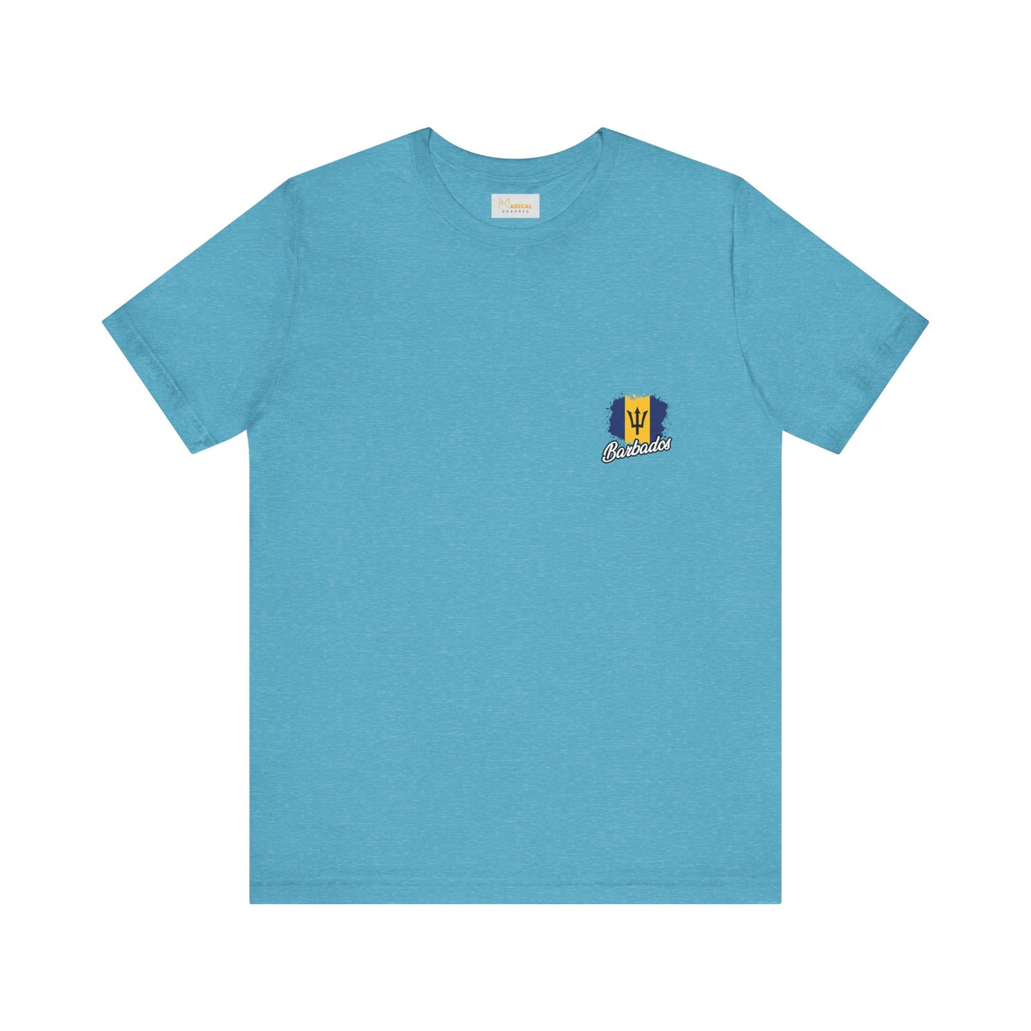 Barbados Flag Jersey Tee - Caribbean