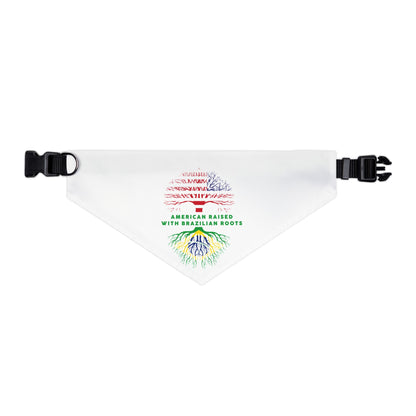 White - Pet Bandana Collar - Brazilian Roots