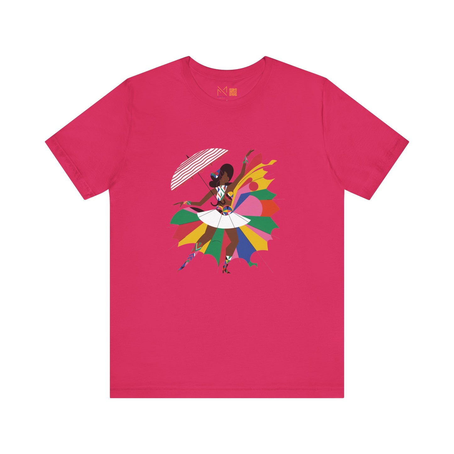 Colorful Umbrella Dance Unisex Jersey Tee