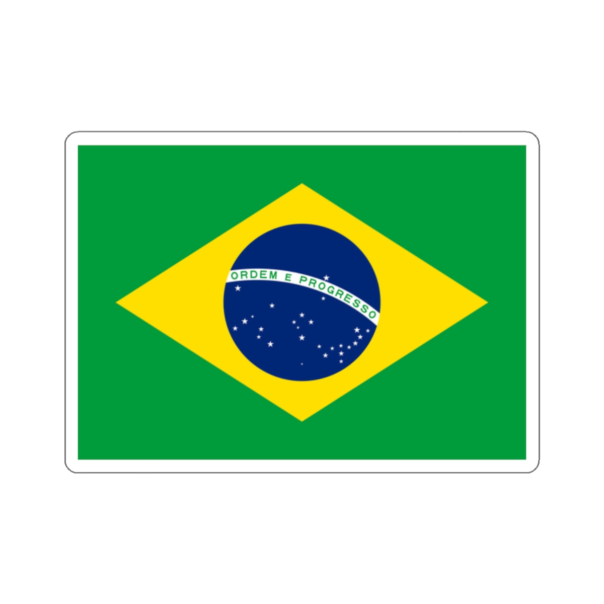 Adesivo da Bandeira do Brasil