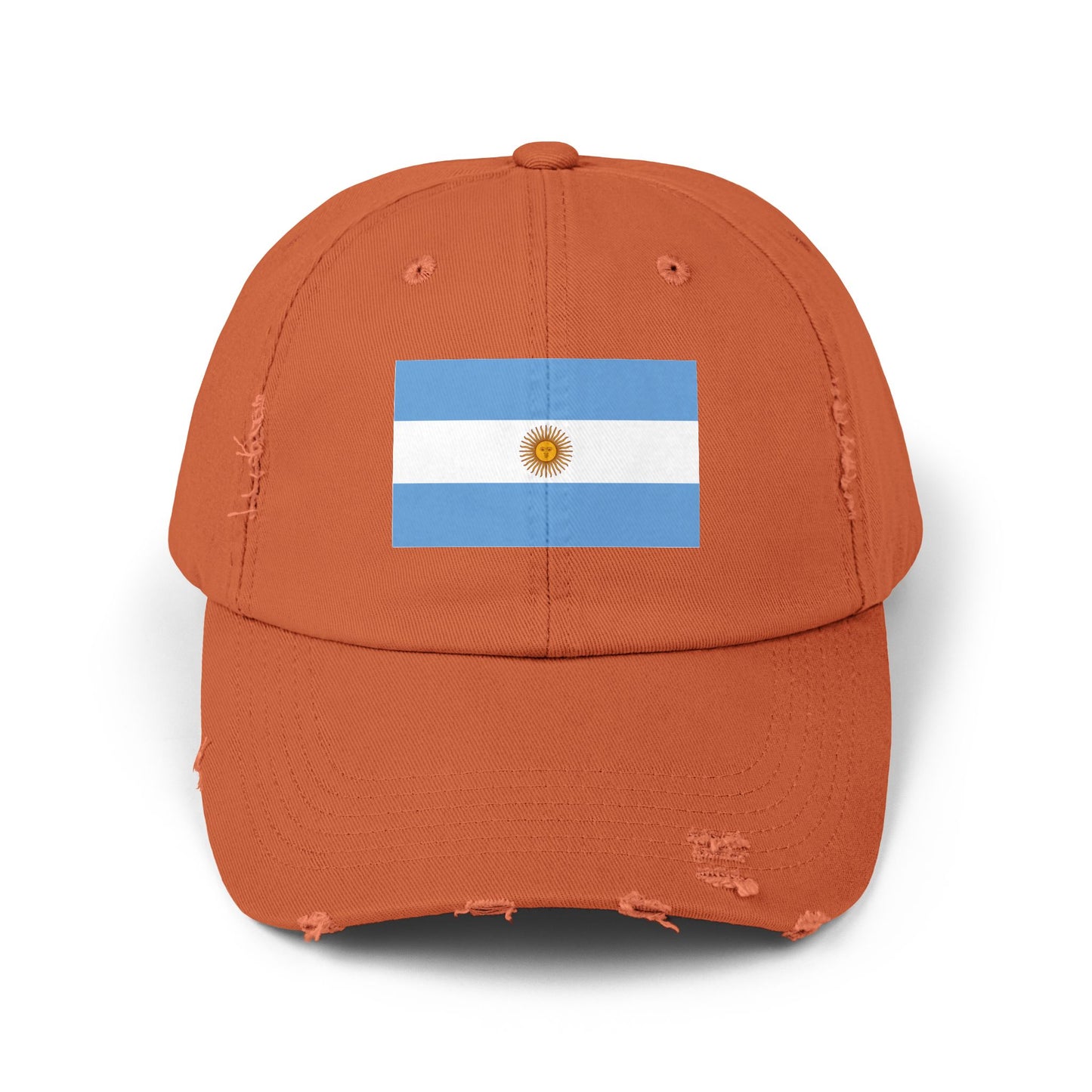 Argentina Flag Distressed Cap - Unisex Casual Hat - South America