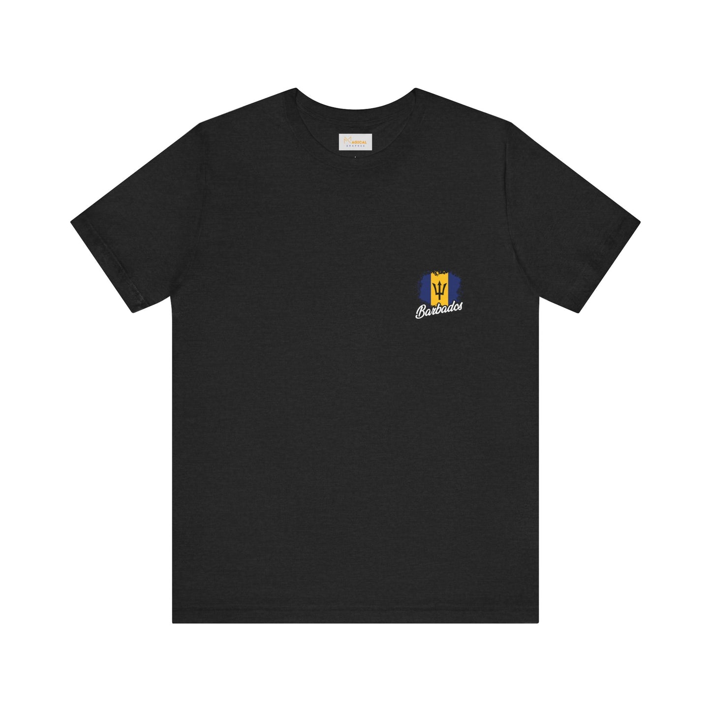 Barbados Flag Jersey Tee - Caribbean