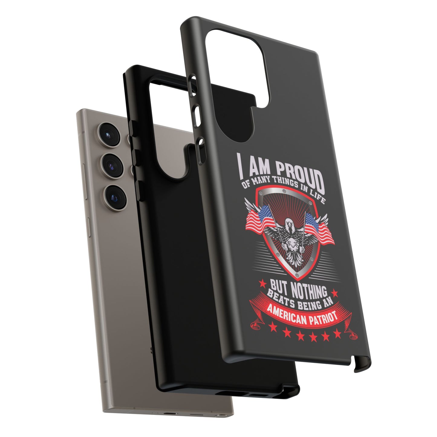 Proud American Patriot Phone Case - I Am Proud Design - iPhone- Samsung Galaxy - Google Pixel