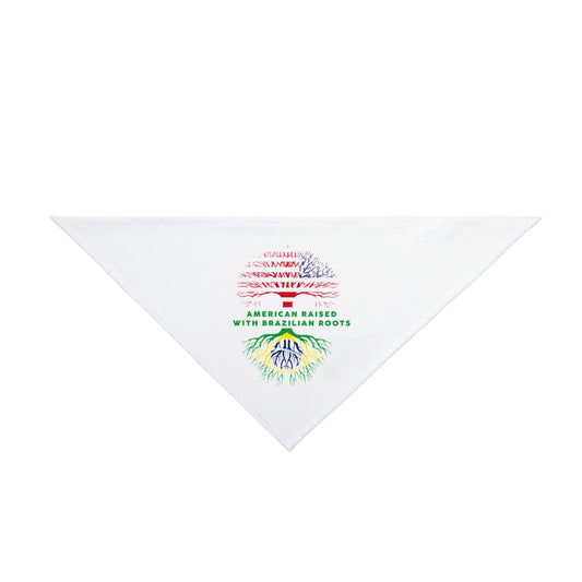 White - Pet Bandana - Brazilian Roots