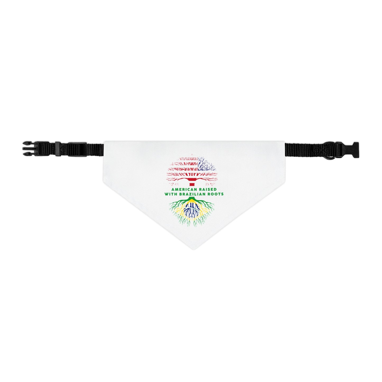 White - Pet Bandana Collar - Brazilian Roots