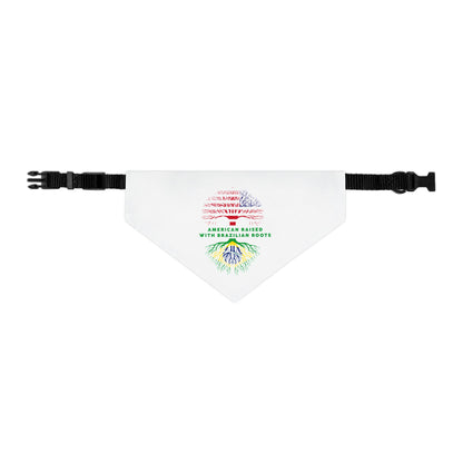 White - Pet Bandana Collar - Brazilian Roots