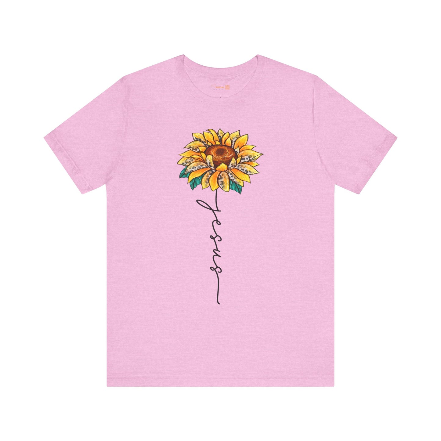 Female Adult Jersey Short Sleeve T-Shirt - Jesus Flower