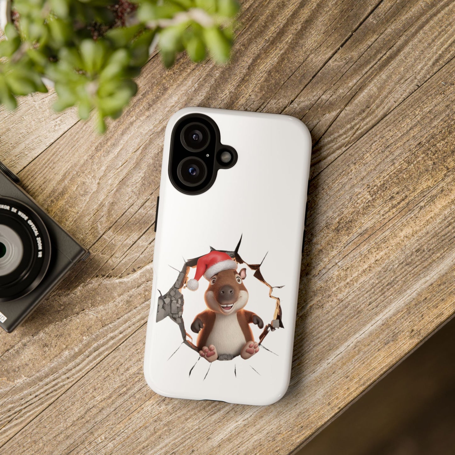 Christmas Capybara Santa Tough Phone Case