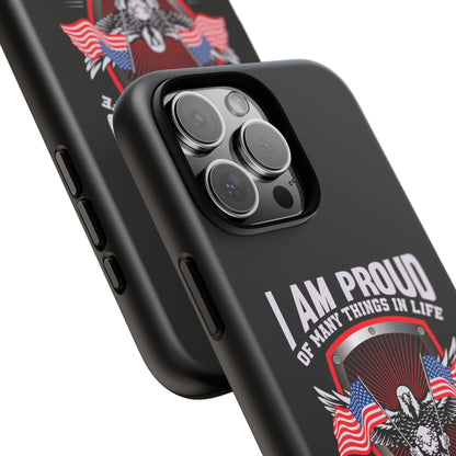 Proud American Patriot Phone Case - I Am Proud Design - iPhone- Samsung Galaxy - Google Pixel