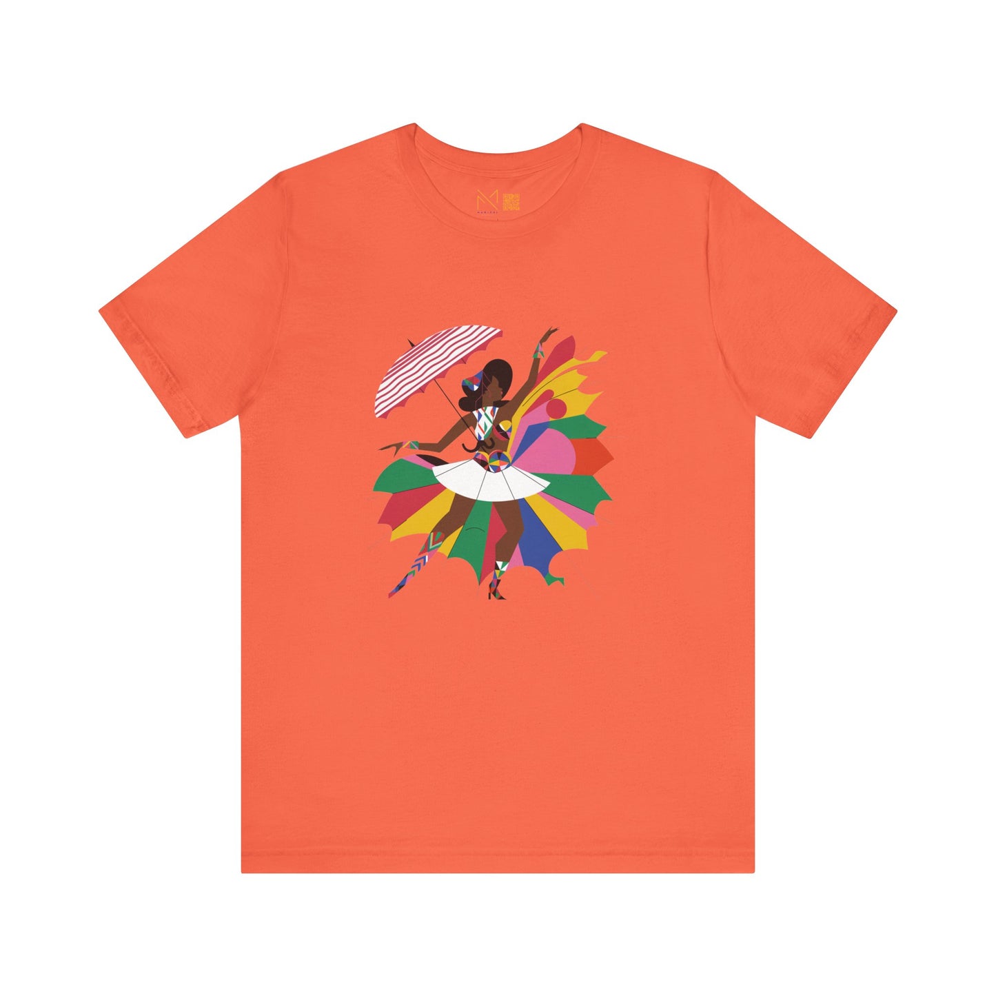 Colorful Umbrella Dance Unisex Jersey Tee