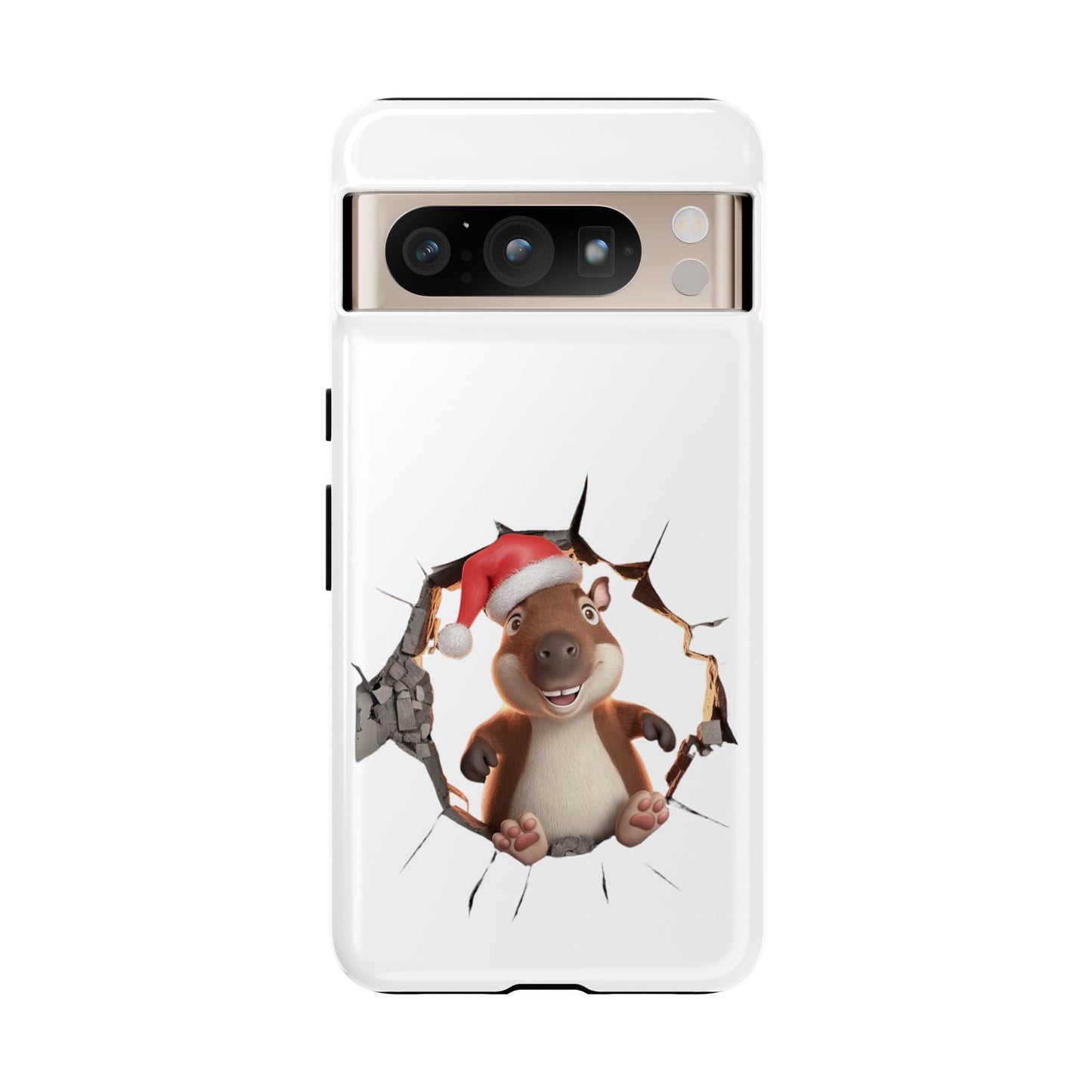 Christmas Capybara Santa Tough Phone Case