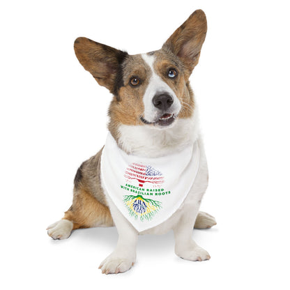 White - Pet Bandana Collar - Brazilian Roots