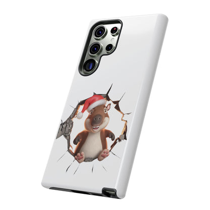 Christmas Capybara Santa Tough Phone Case