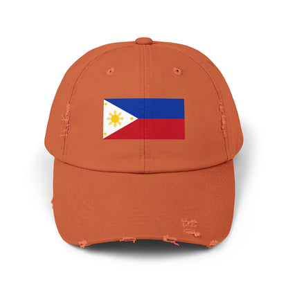 Philippines Flag Distressed Cap - Unisex Casual Hat - Asia