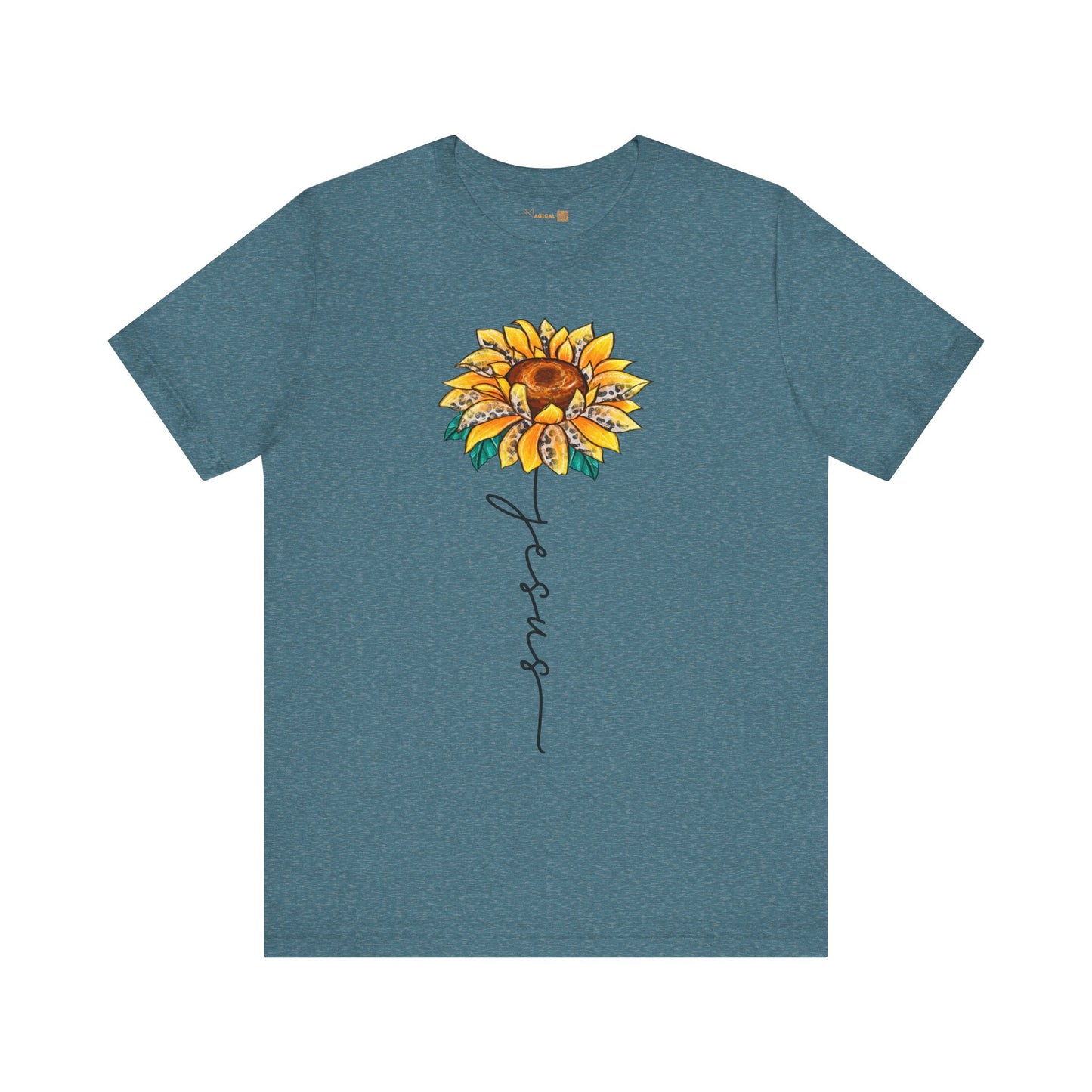 Female Adult Jersey Short Sleeve T-Shirt - Jesus Flower