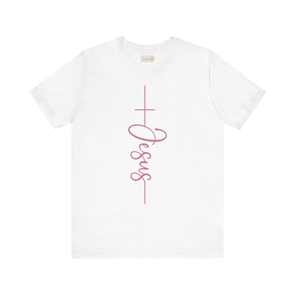 Adult Unisex T-Shirt - Pink "Jesus"