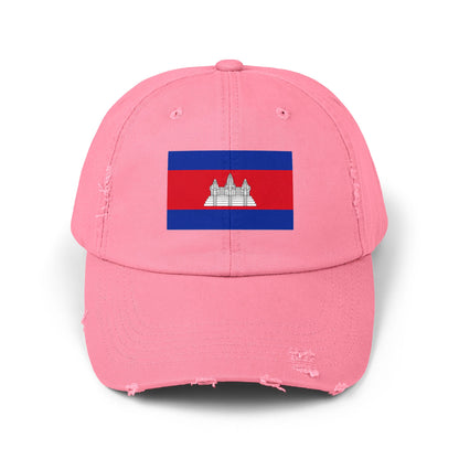 Cambodia Flag Cap - Unisex Casual Hat - Asia