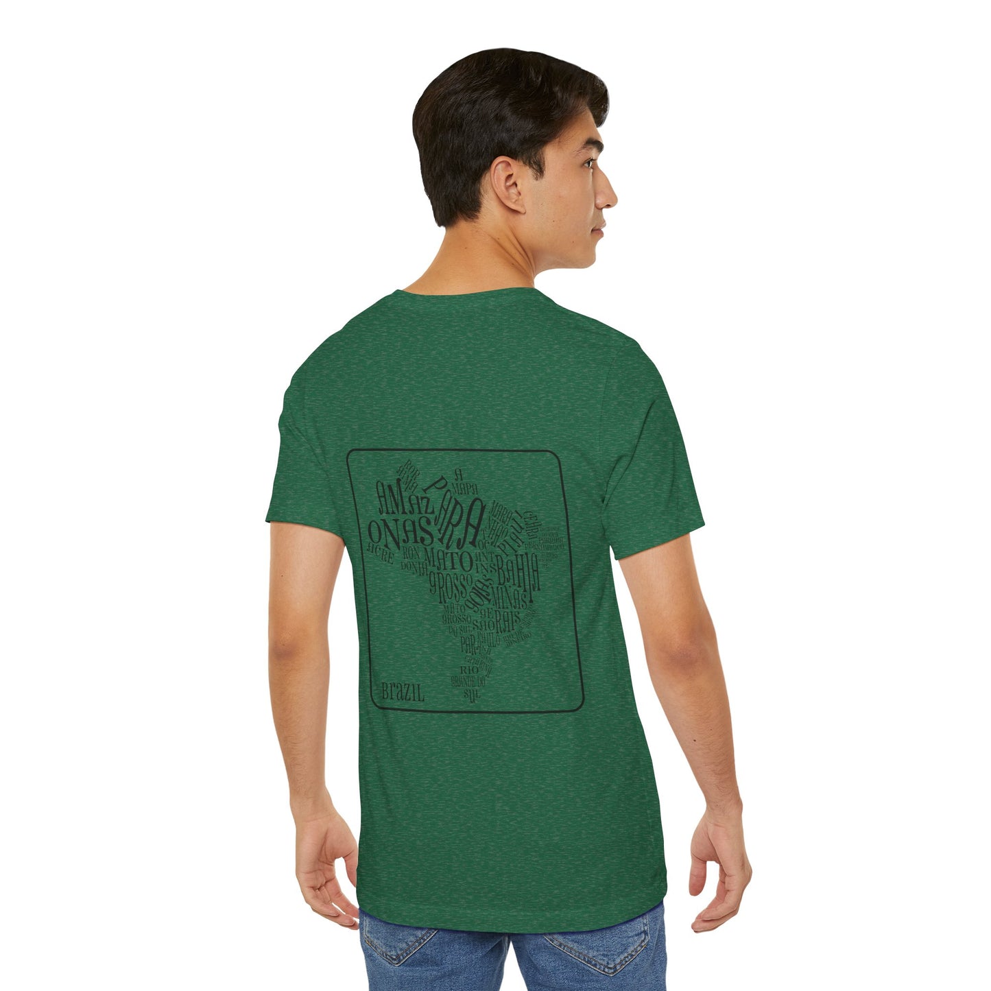 Camiseta Verde - Frente e Costas - Double Side Print