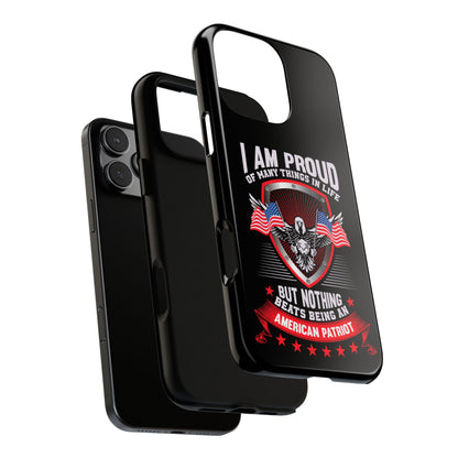 Proud American Patriot Phone Case - I Am Proud Design - iPhone- Samsung Galaxy - Google Pixel