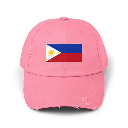 Philippines Flag Distressed Cap - Unisex Casual Hat - Asia