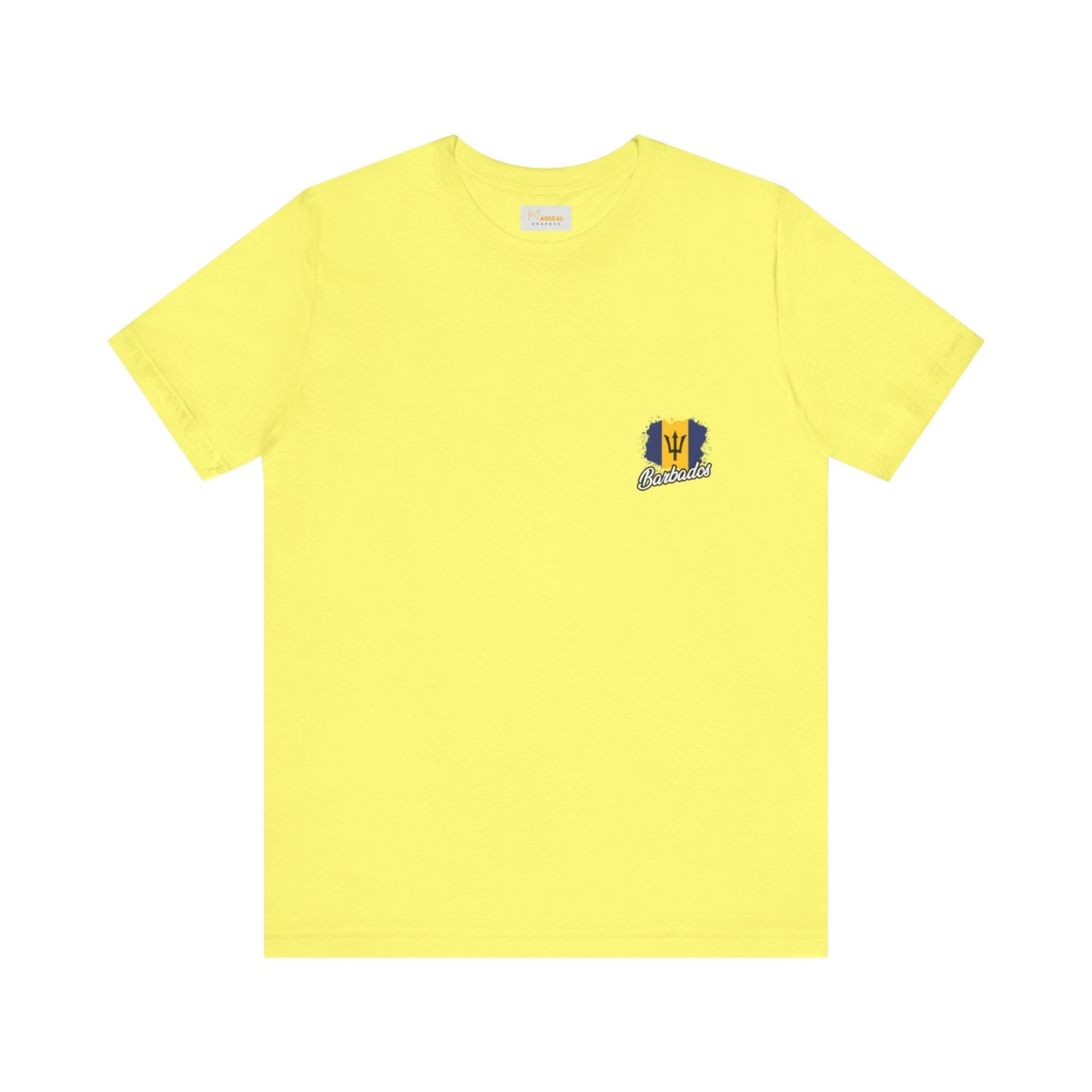 Barbados Flag Jersey Tee - Caribbean