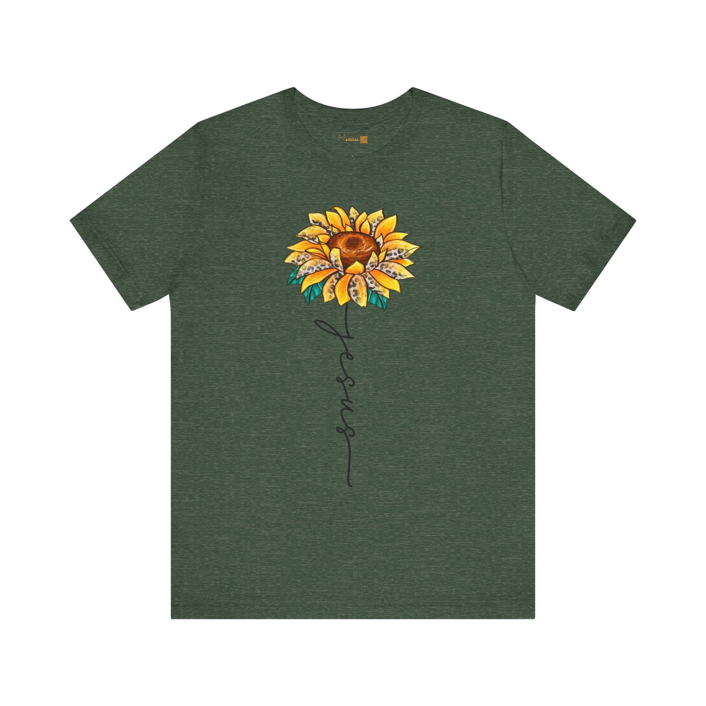 Female Adult Jersey Short Sleeve T-Shirt - Jesus Flower