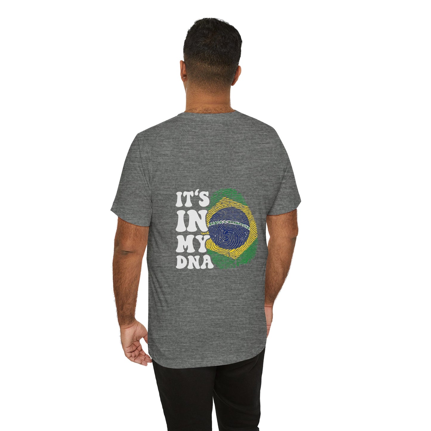 Adult Unisex Jersey Short Sleeve Tee - Minha indentidade- Brasil