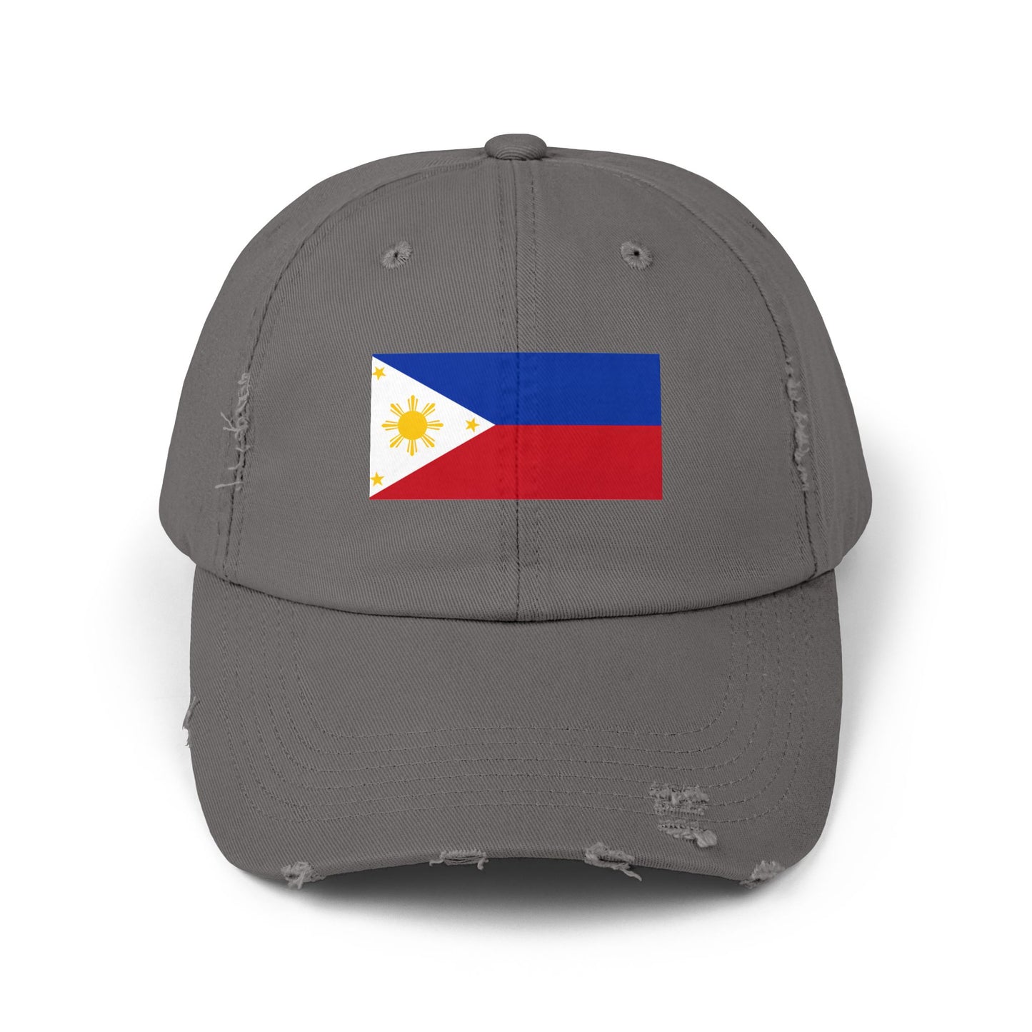 Philippines Flag Distressed Cap - Unisex Casual Hat - Asia